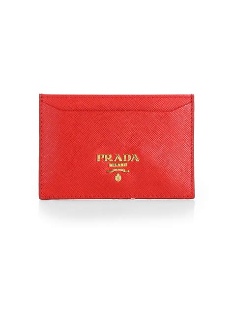 prada credit card holder red|prada card holders for women.